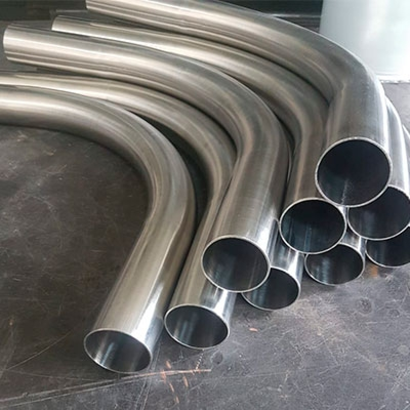 Polished stainless steel curved tube products